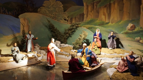 Jesus geht über das Wasser des Sees Genesareth