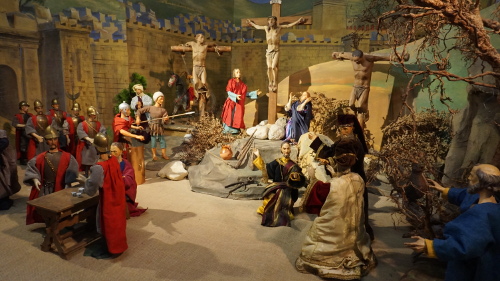 Jesus stirbt am Kreuz
